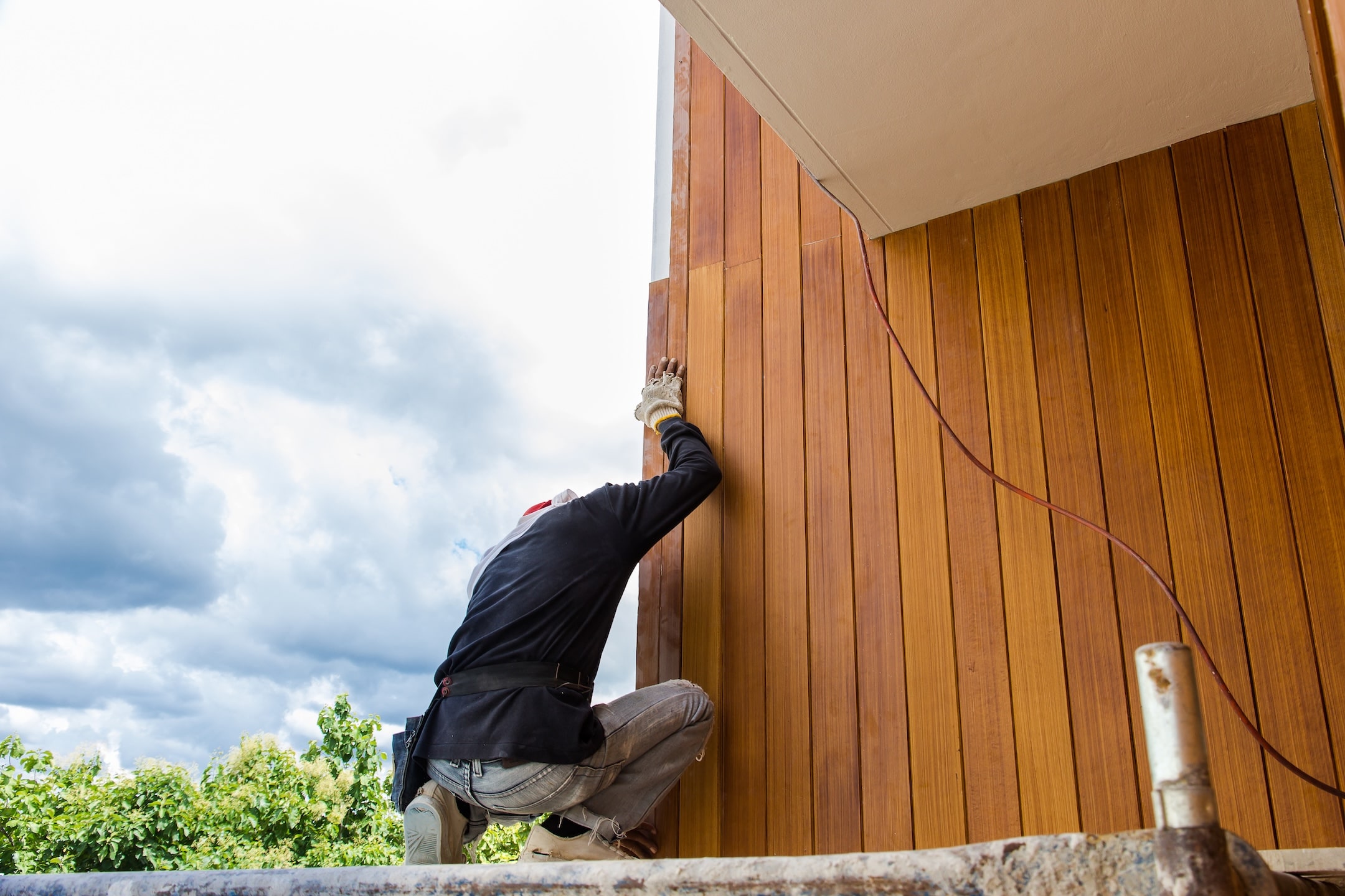 Fibercement installation